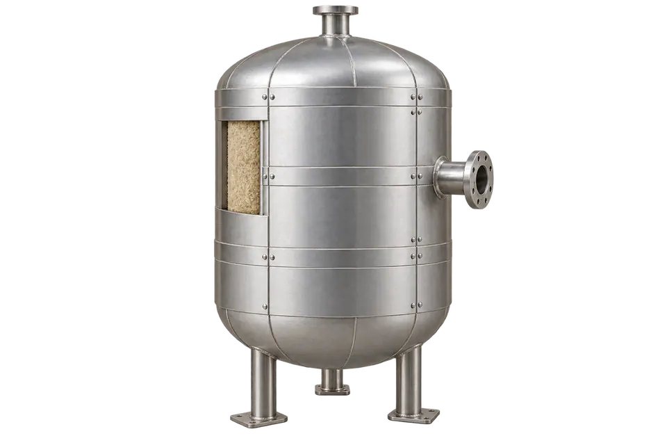 Insulated vessel — illustrative concept
